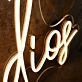 Salon Studios Yellow Neon Sign