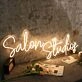 Salon Studios Yellow Neon Sign
