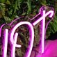 Hot Dark Purple Neon Sign