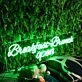 Breakfast Brunch Open Green Neon Sign