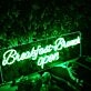 Breakfast Brunch Open Green Neon Sign