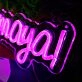 I Am So Sorry Maya Purple Neon Sign