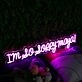 I Am So Sorry Maya Purple Neon Sign