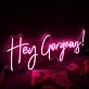 Hey Gorgeous Red Custom Neon Sign