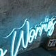 No Worries Blue Custom Neon Sign
