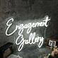 Engagement Gallery White Neon Sign