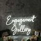Engagement Gallery White Neon Sign