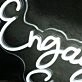 Engagement Gallery White Neon Sign