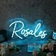 Rosales Blue Neon Sign