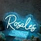 Rosales Blue Neon Sign