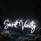 Secret Vanity White Neon Sign