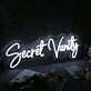 Secret Vanity White Neon Sign