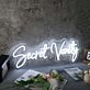 Secret Vanity White Neon Sign