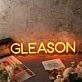 Gleason Red Neon Sign