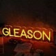 Gleason Red Neon Sign