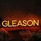 Gleason Red Neon Sign