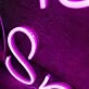 Mandi Snack Purple Neon Sign
