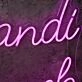 Mandi Snack Purple Neon Sign