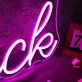 Mandi Snack Purple Neon Sign