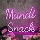 Mandi Snack Purple Neon Sign