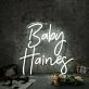 Baby Haines White Neon Sign