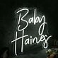 Baby Haines White Neon Sign