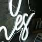Baby Haines White Neon Sign