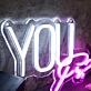 You White Neon Sign