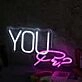 You White Neon Sign