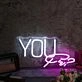 You White Neon Sign