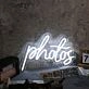 Photos White Neon Sign