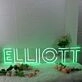 ELLIOTT Green Neon Sign