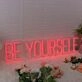 Be Yourself Red Custom Neon Sign