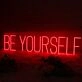 Be Yourself Red Custom Neon Sign