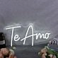 Te Amo White Neon Sign