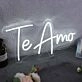 Te Amo White Neon Sign