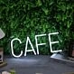 CAFE White Custom LED Neon Sign