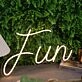 Fun Yellow Custom Neon Sign