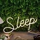 Sleep Yellow Custom Neon Sign