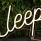 Sleep Yellow Custom Neon Sign