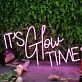 It Is Glow Time Pink Custom Neon SIgn