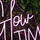 It Is Glow Time Pink Custom Neon SIgn