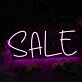 Sale Purple Custom Neon Sign