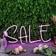Sale Purple Custom Neon Sign