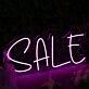 Sale Purple Custom Neon Sign
