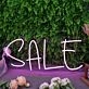 Sale Purple Custom Neon Sign