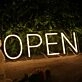 Open Yellow Custom LED Neon Sign
