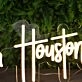 Them Houston's Yellow Neon Sign