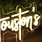 Them Houston's Yellow Neon Sign