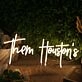 Them Houston's Yellow Neon Sign